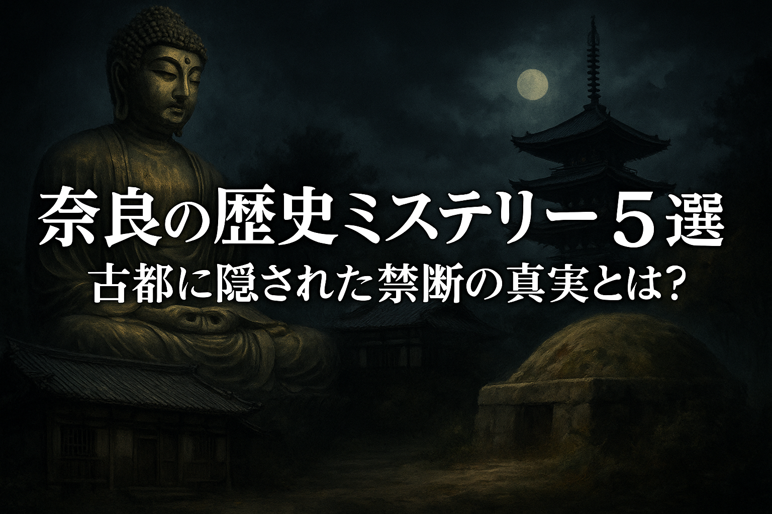 奈良の歴史ミステリー5選 古都に隠された禁断の真実とは？