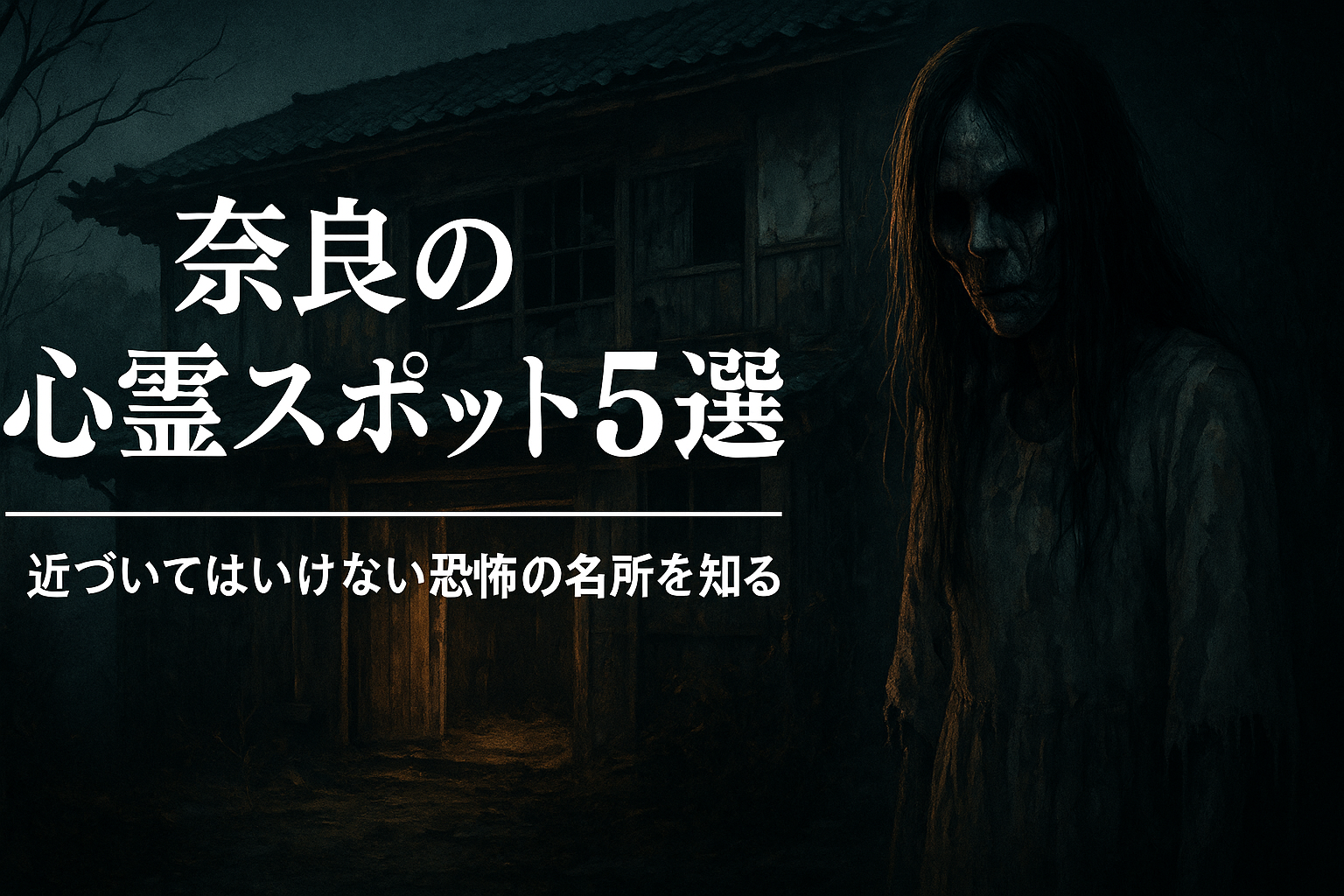 奈良の激ヤバ心霊スポット5選。最恐の廃墟と神社に隠された噂