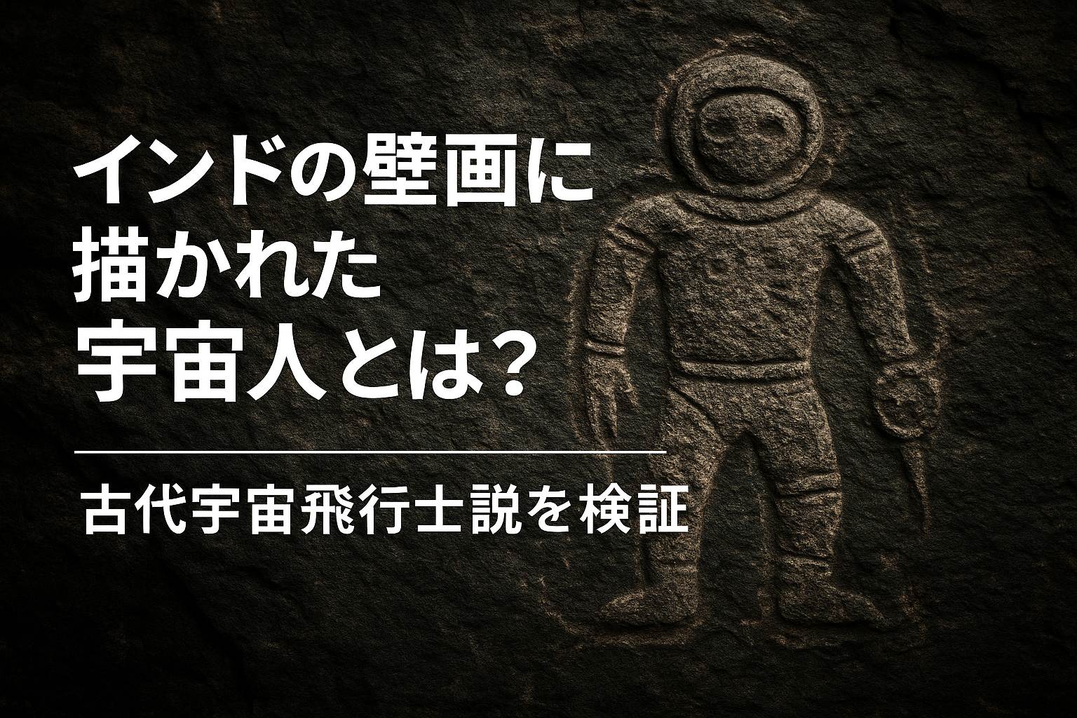 【古代文明の謎】インドの壁画に描かれた宇宙人とは?古代宇宙飛行士説を検証