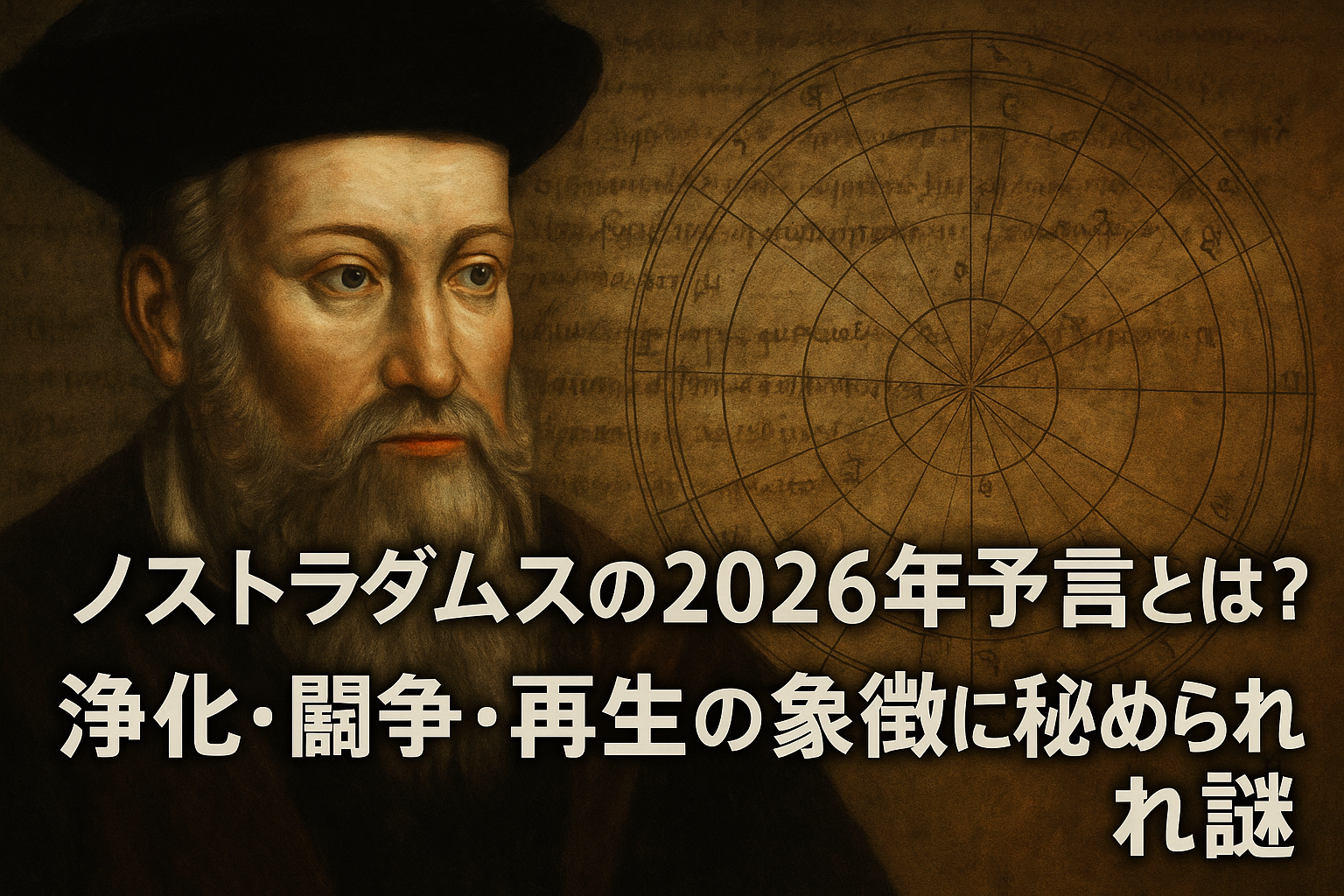 ノストラダムスの2026年予言とは？浄化・闘争・再生の象徴に秘められた謎