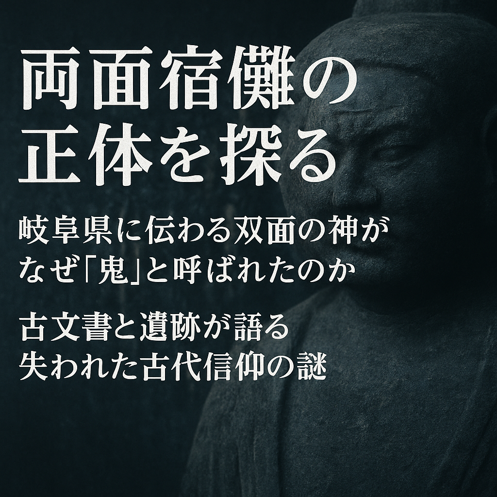 両面宿儺の正体を探る。岐阜に伝わる双面の神はなぜ鬼と呼ばれたのか 古文書と遺跡が語る古代信仰の謎