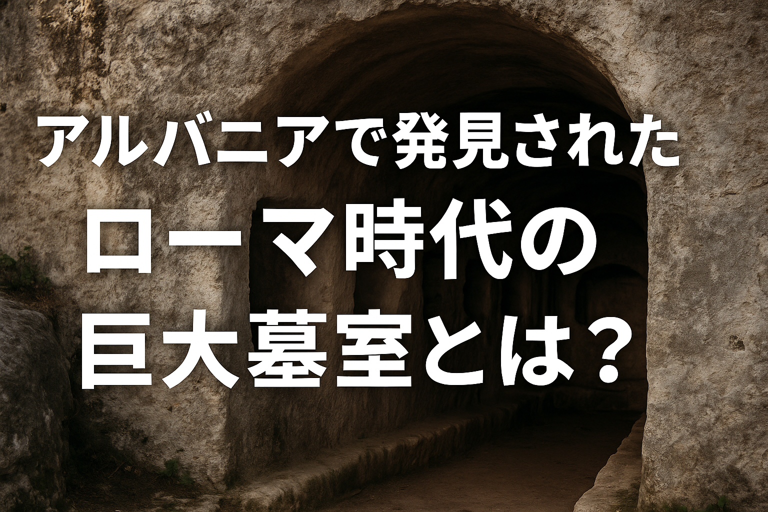 アルバニアでローマ時代の巨大墓を発見！主不明の墓室に隠された謎とは？