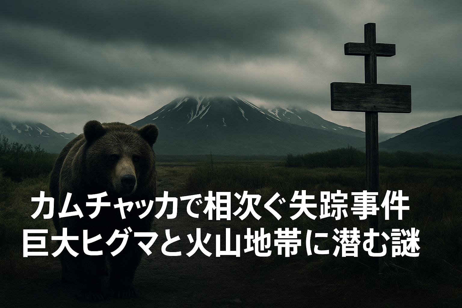 カムチャツカ研究者失踪の謎。火山地帯で相次ぐ行方不明と巨大ヒグマの異常行動に隠された影
