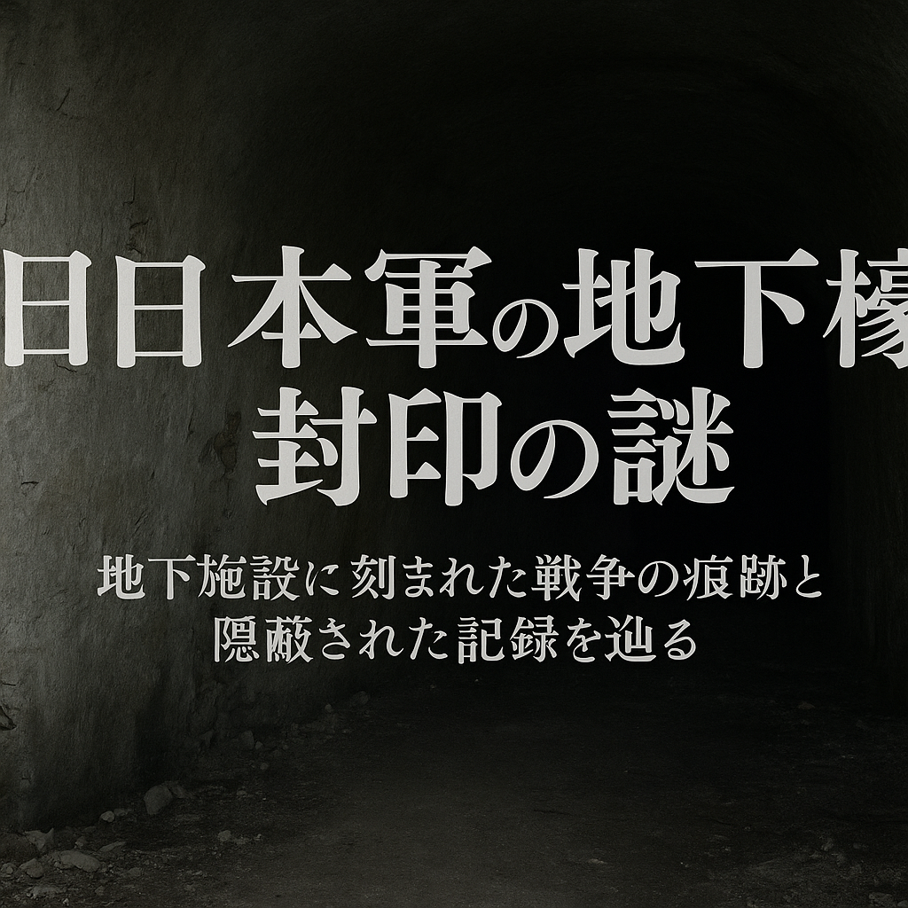 封印された地下壕の闇。旧日本軍が築いた地下施設に残る“消えた記録”と今も続く禁忌の真実