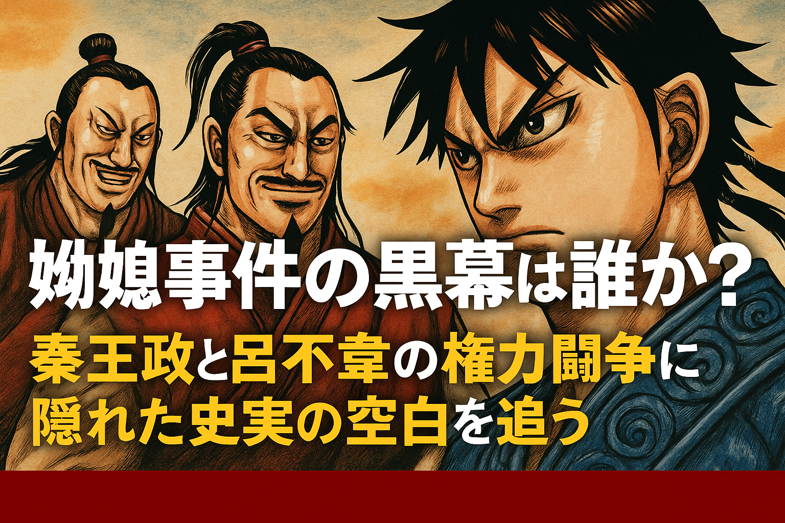 嫪毐事件の黒幕は誰か?秦王政と呂不韋の権力闘争に隠れた史実の空白を追う