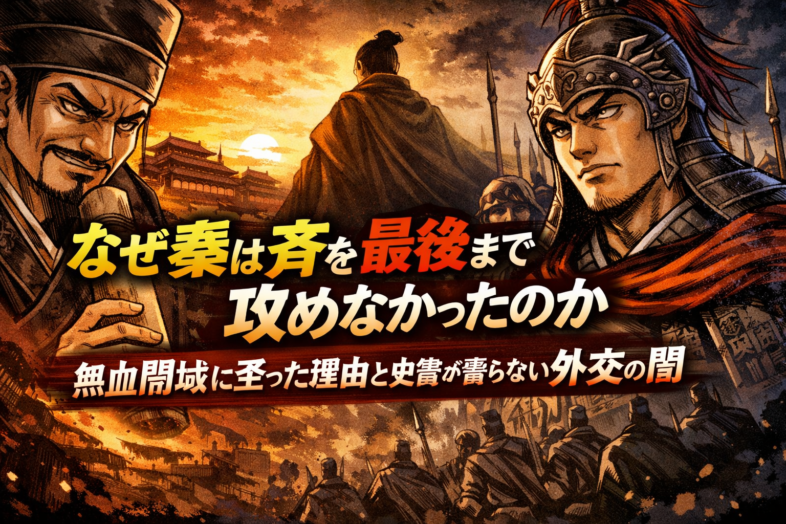 なぜ秦は斉を最後まで攻めなかったのか?無血開城に至った理由と史書が語らない外交の闇