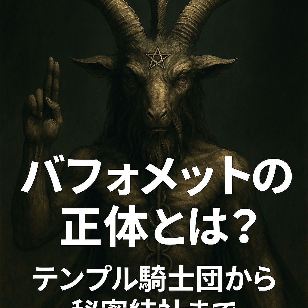 オカルト史解説！バフォメットの正体とは？テンプル騎士団から秘密結社まで