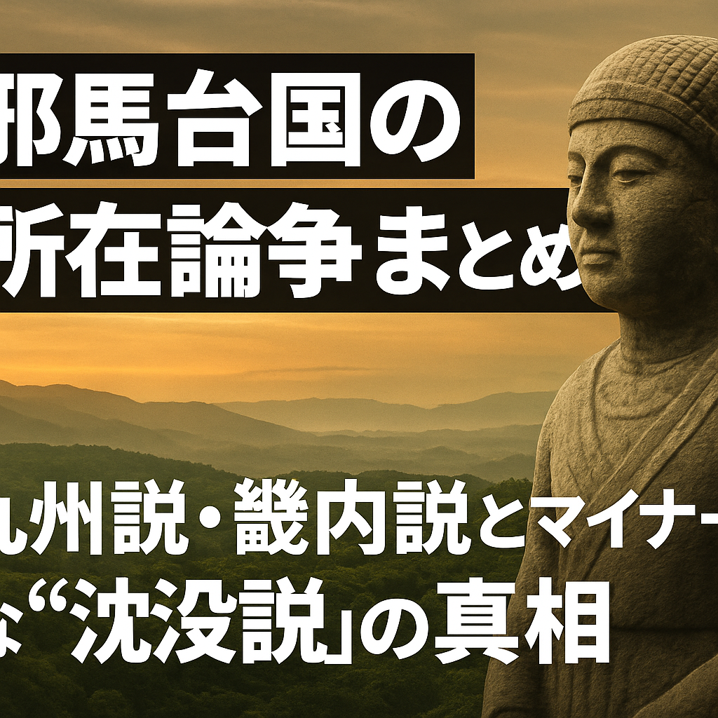 邪馬台国の所在地論争まとめ!九州説・畿内説とマイナーな沈没説の真相とは?