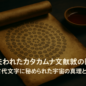 失われたカタカムナ文献の謎。禁断の古代文字に秘められた宇宙の真理とは？