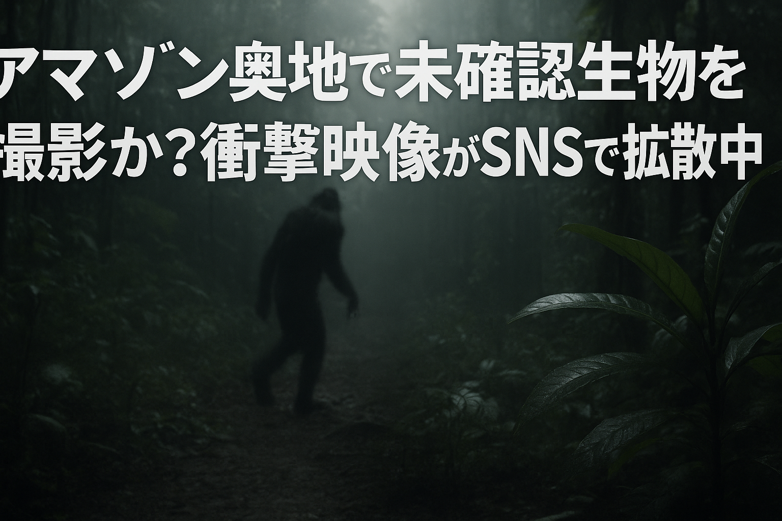 アマゾン奥地で未確認生物を撮影か？衝撃映像がSNSで拡散中