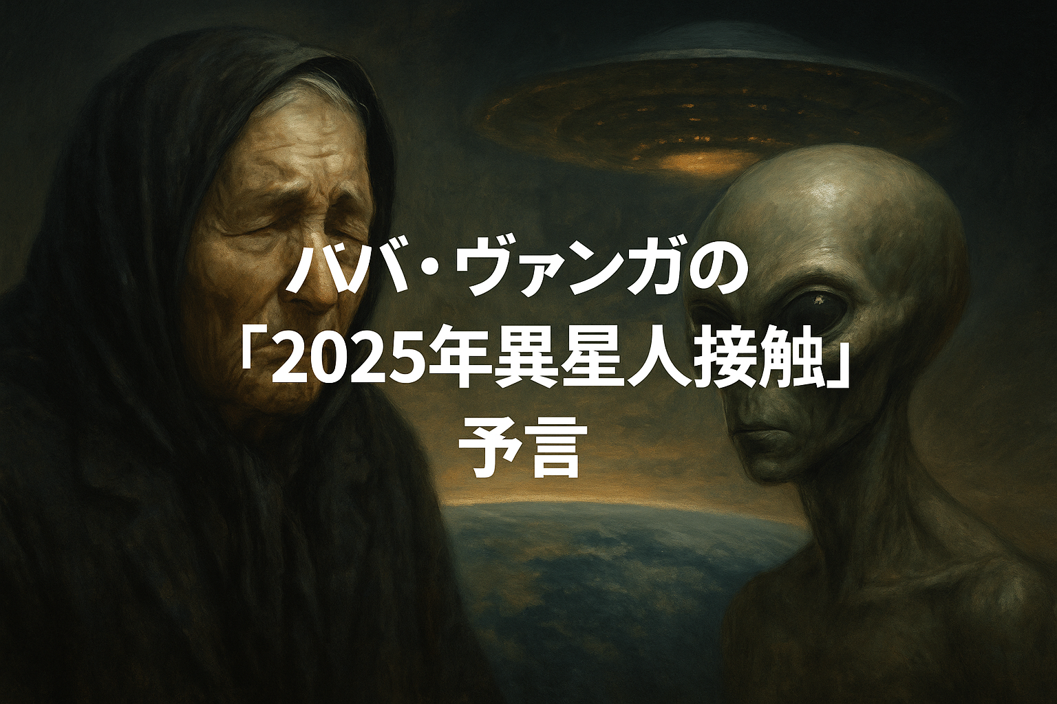 2025年、ババ・ヴァンガが予言した異星人接触が現実に？大イベントと共に訪れる衝撃の未来