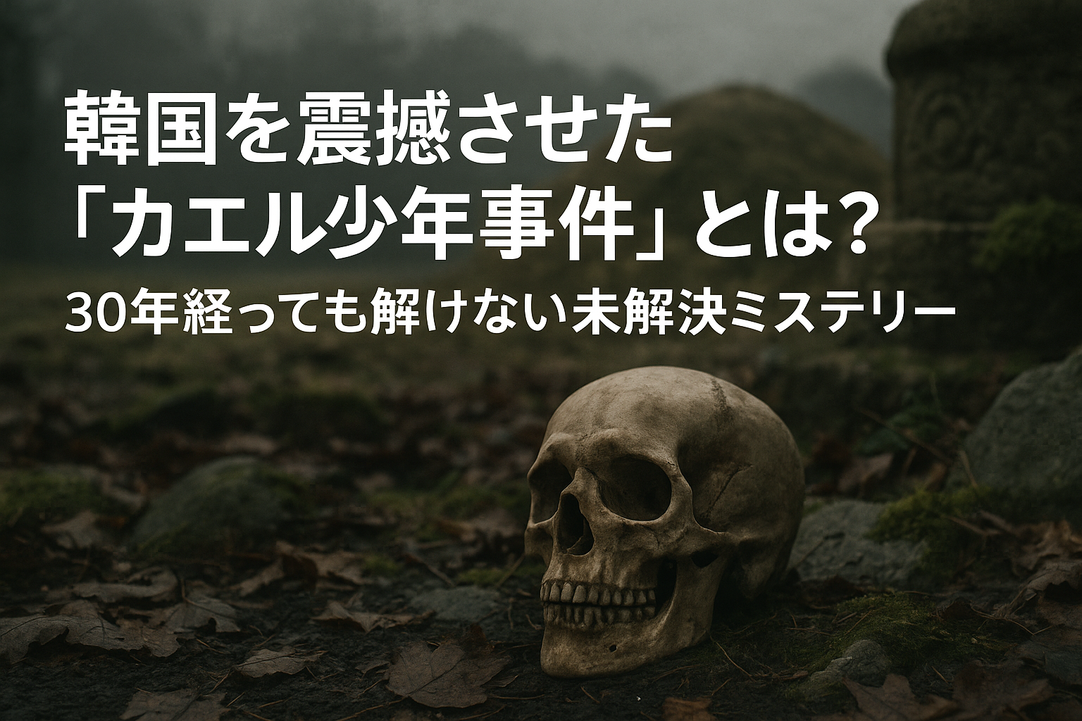 韓国を震撼させた「カエル少年事件」とは？30年経っても解けない未解決ミステリー
