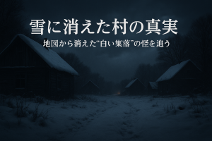 奥羽山脈周辺にあったとされる雪に消えた村の真実。地図から消えた白い集落の怪を追う