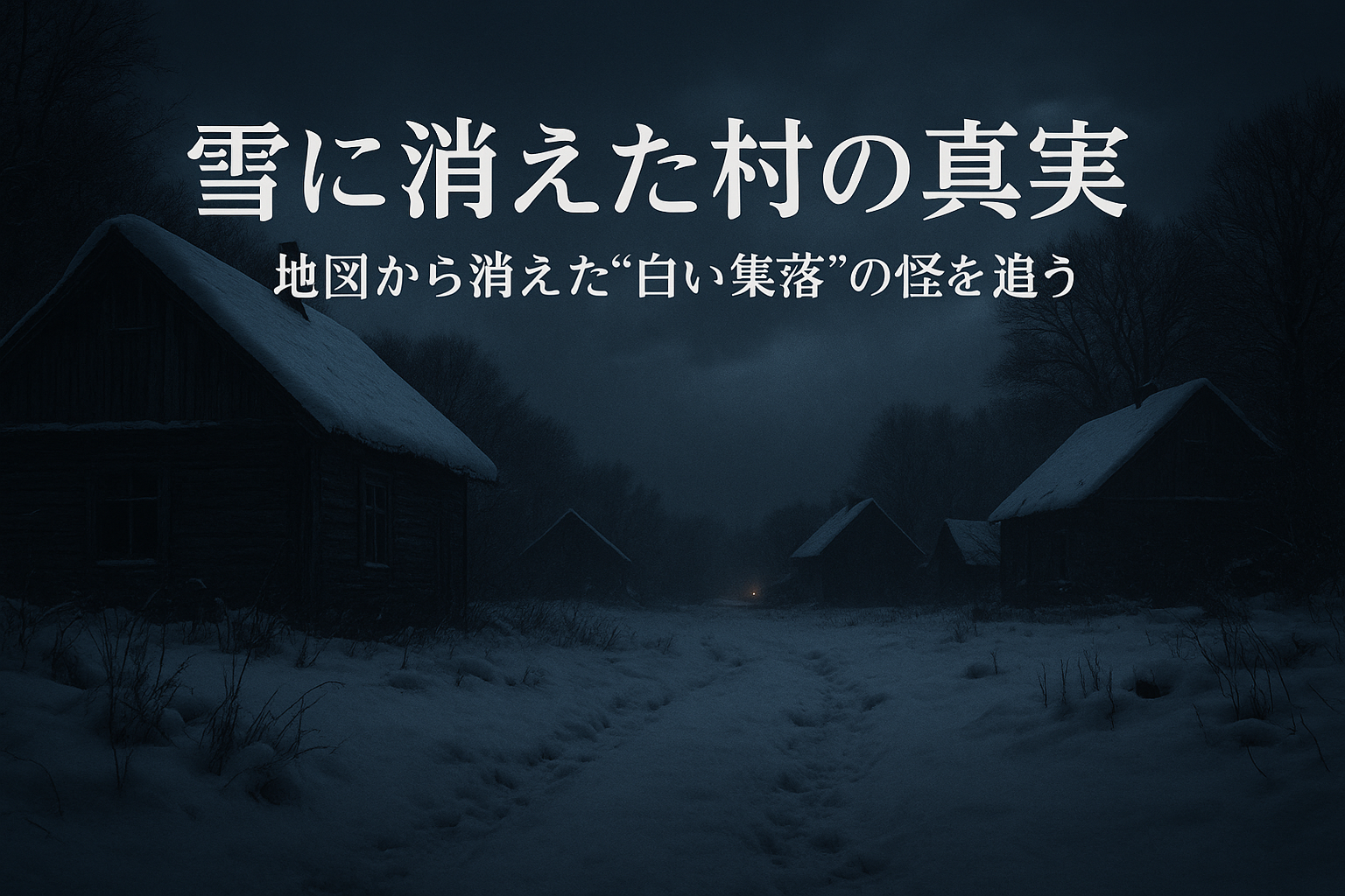 奥羽山脈周辺にあったとされる雪に消えた村の真実。地図から消えた白い集落の怪を追う