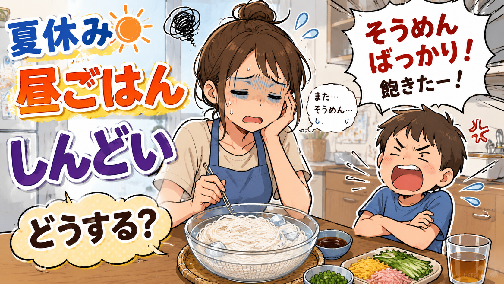 夏休みの昼ごはんが毎日しんどい…頑張りすぎないための手抜きアイデア集